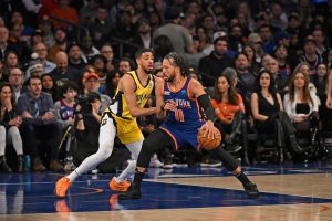 Knicks’ Jalen Brunson, Pacers’ Tyrese Haliburton face off during WWE ‘SmackDown’ at MSG