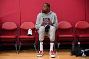 Kevin Durant missed first 2 days of Team USA training camp with calf strain: Sources